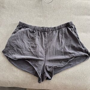 Aerie Charcoal High Waisted Beach Party Shorts Size XXL